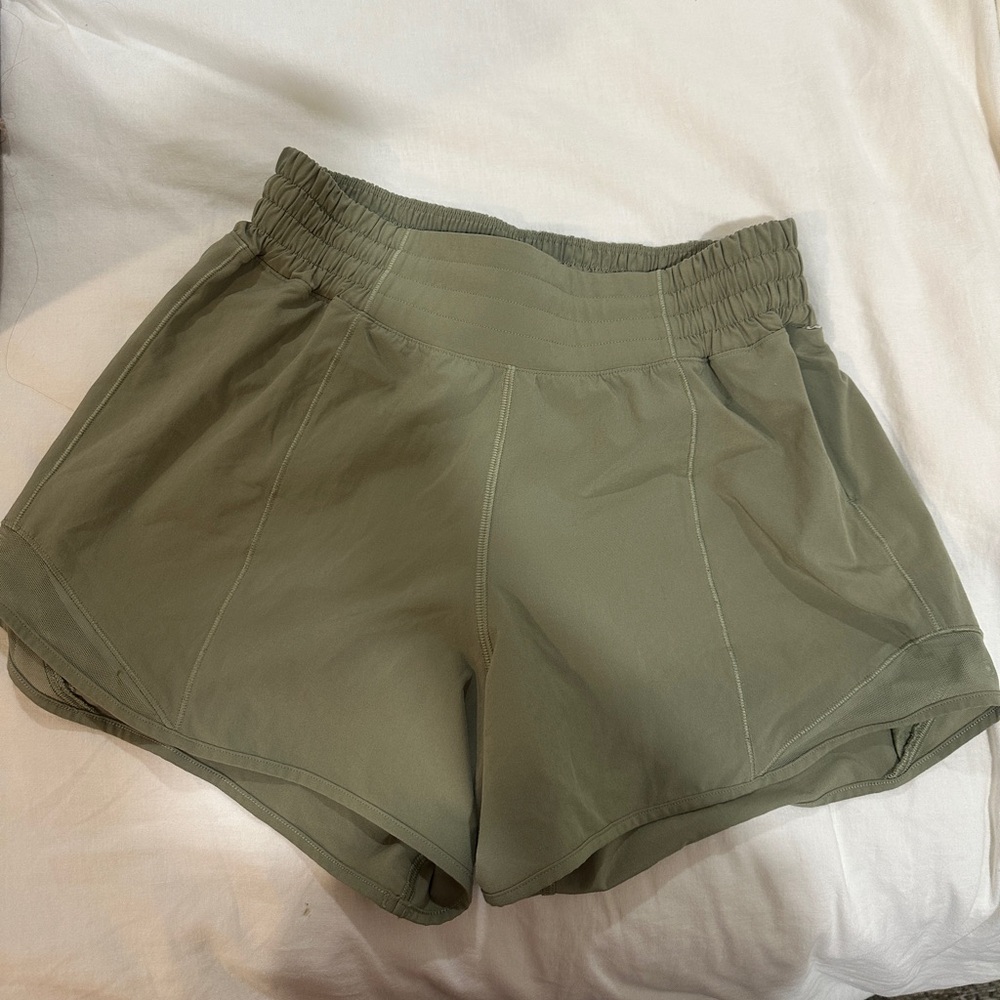 Lululemon Athletica Sage Green Athletic Shorts